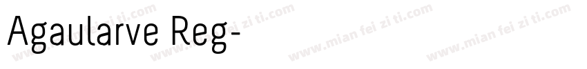 Agaularve Reg字体转换
